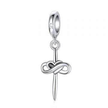 Talisman din argint Cross My Heart