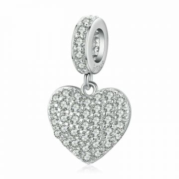 Talisman din argint Crystal Heart