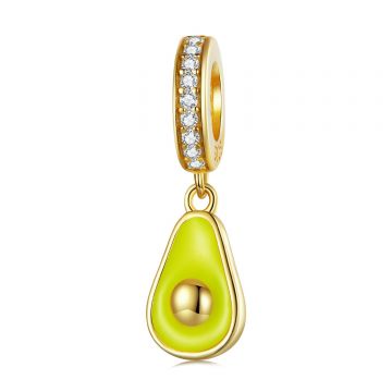 Talisman din argint Golden Avocado