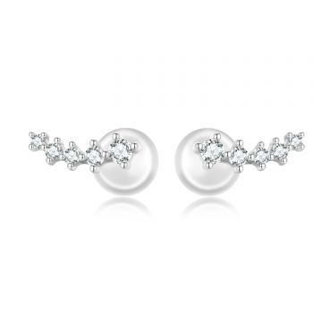 Cercei din argint Studded Crystals