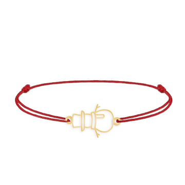Olaf - Bratara snur om de zapada din argint 925 placat cu aur galben 24K