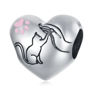 Talisman din argint Love My Cat