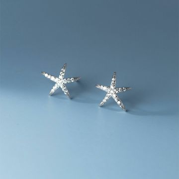 Cercei din argint Silver Sea Star