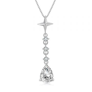 Colier din argint Crystal Drop