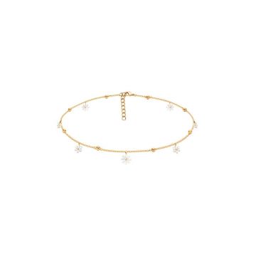 Lilou colier placat cu aur Flowers 125/34/LAN
