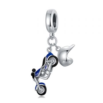 Talisman din argint Blue Motorcycle
