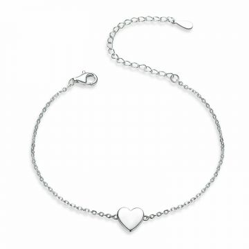 Bratara din argint Simple Heart
