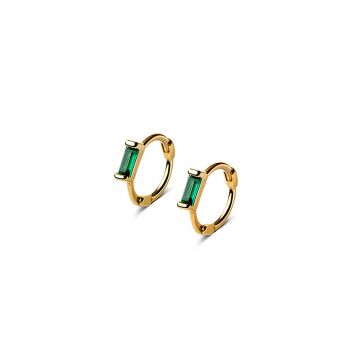 Cercei din argint Golden Rectangle Small Hoops