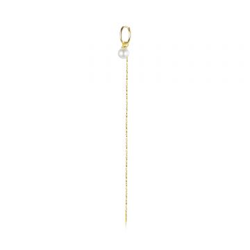 CERCEL din argint Golden Long Rope