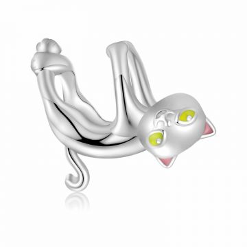 Talisman din argint Funny Cat