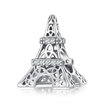 Talisman din argint Shiny Eiffel Tower