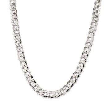Lant argint barbati gros Cuban, 70 cm, 157 grame