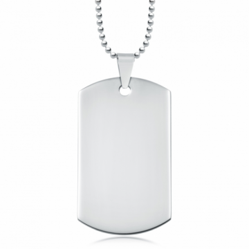 Lant barbati placuta army personalizat, Inox