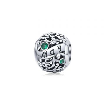 Talisman din argint Birthday Stone May