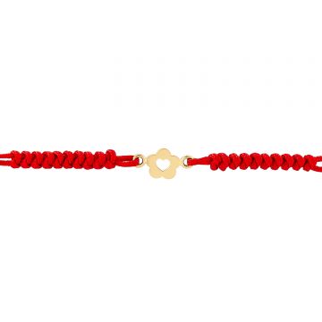 Bratara snur si aur 14k Lovely Flower