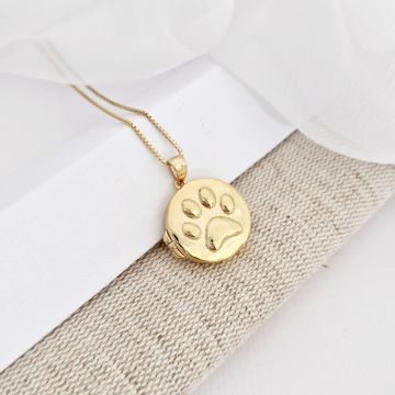 Medalion Labuta iubita - Locket cu poze in interior - Argint 925 placat cu Aur Galben 18K