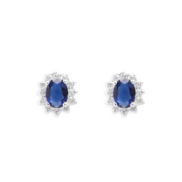 Catherine royal blue earrings cze975