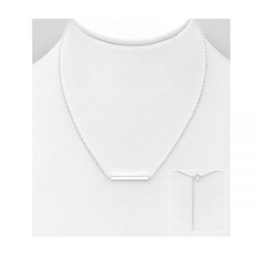 Colier cu lantisor din argint, Silver Bar