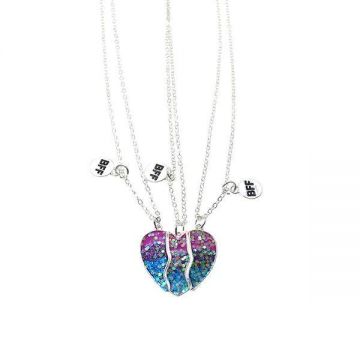 Set de 3 lantisoare best friends multicolor