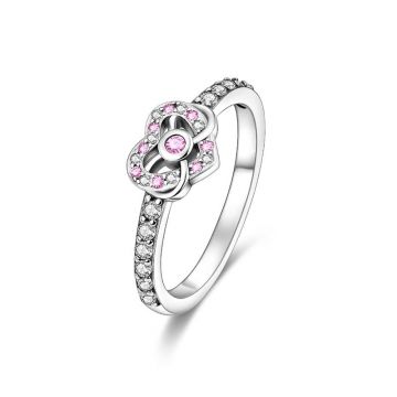 Inel argint 925, JW618, model inima, placat cu rodiu