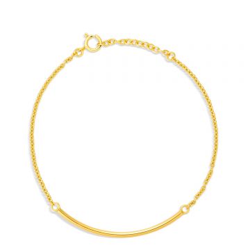 Bratara din argint Golden Thin Chain