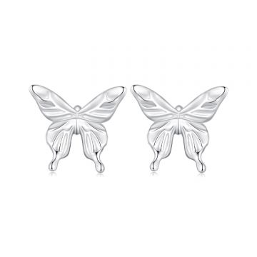 Cercei din argint Lovely Butterfly