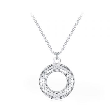Colier din argint Silver Coins Big Circle
