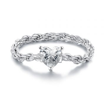 Inel din argint Eternal Love Heart