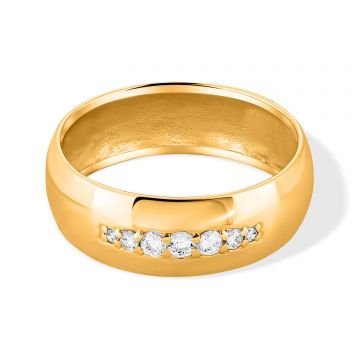 Inel din argint Golden Crystal Whisper