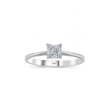 Inel din aur de 14K decorat cu diamante