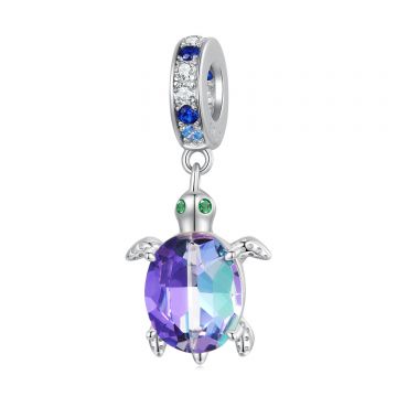 Talisman din argint Colored Turtle