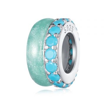 Talisman din argint Duo Turquoise
