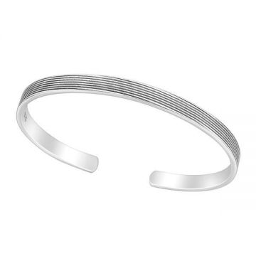 Bratara din argint 925 pentru barbati, fara inchidere, Silver Love, marime S/M