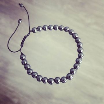 Bratara Hematite, pentru barbati