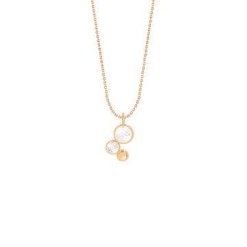 Lilou colier placat cu aur Sparkling 209/40/LAN/15/PO