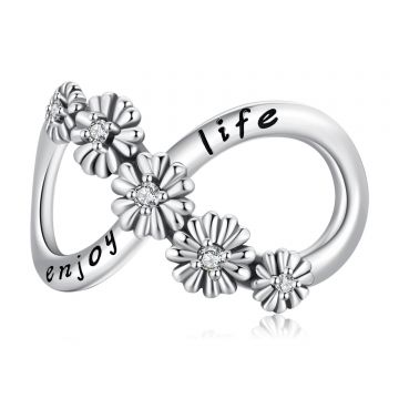 Talisman din argint Infinite Enjoy Life