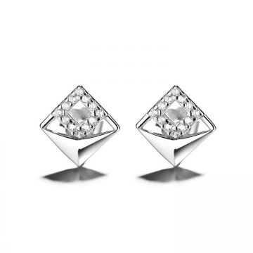 Cercei argint 925, JW747, model elegant, placati cu rodiu
