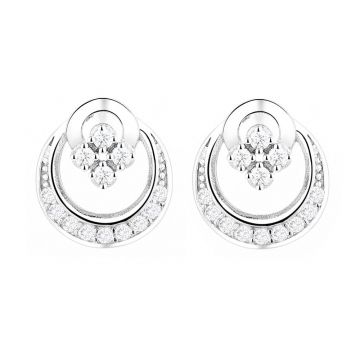 Cercei argint 925, JW772, model elegant, placati cu rodiu