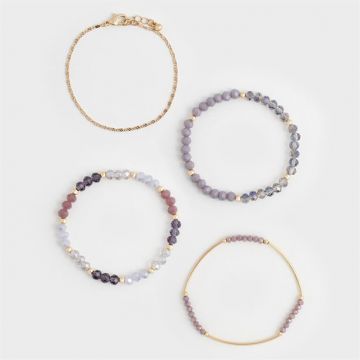 Set brățări Fleur - Violet