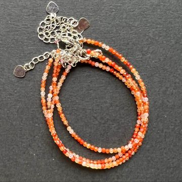 Bratara carneol 2 mm reglabila