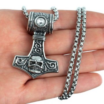 Colier Viking Thor's Mjölnir & Schelet