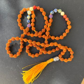 Mala 7 chakre Rudraksha 108 margele
