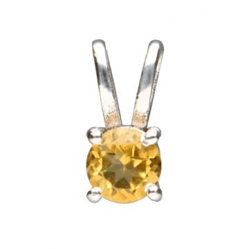 Pandantiv citrin 1 cm, piatra lunii noiembrie, birthstone