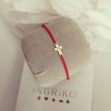 Bratara Cruciulita cu Diamant, aur 14K