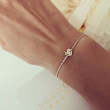 Bratara cu diamant inimioara aur 14K