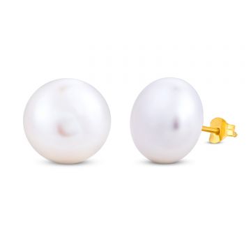 Cercei din aur 14K Big Pearls Stud