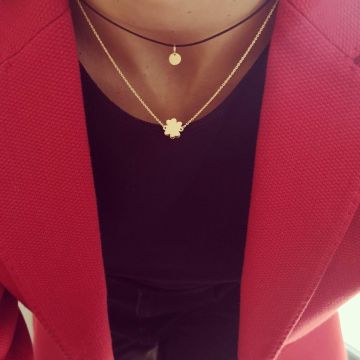 Colier Trifoi- Aur Galben 14K
