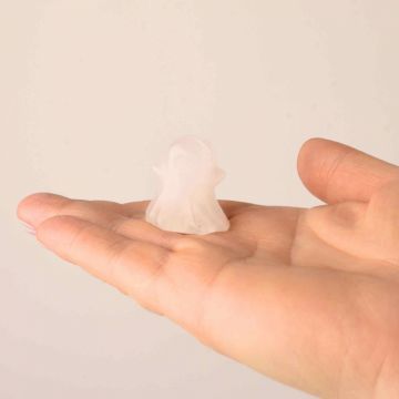 Figurina 3.5 cm in forma de fantoma din piatra semipretioasa Obsidian, sculptata manual