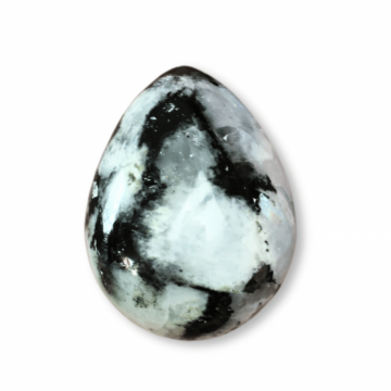 Ou Handmade de 50mm din Piatra Naturala de Piatra Lunii Curcubeu