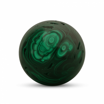 Sfera de Malachit Natural 55-60 mm, 350-400 gr - Patrunde in Miezul Beneficiilor Naturii